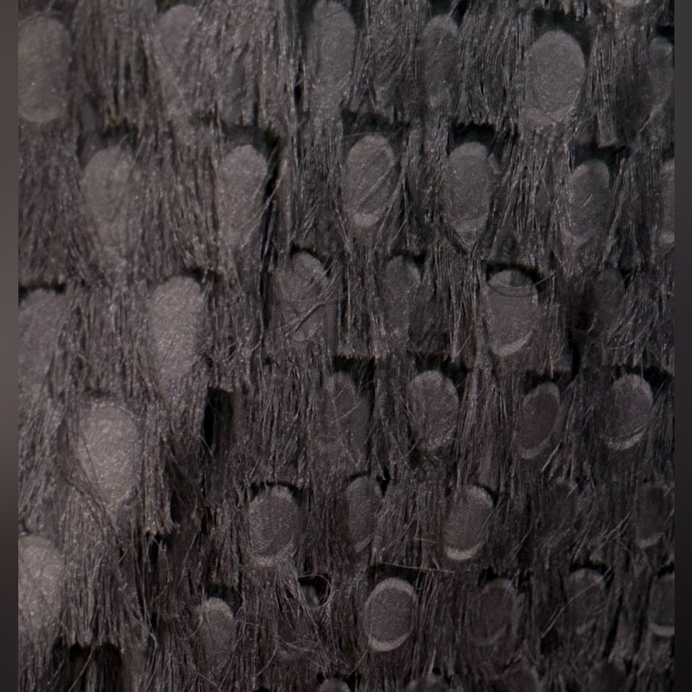 Anthropologie EUC Size 8 Pretty Black Sleeveless Fringe Cocktail Dress (0605) - Picture 12 of 12